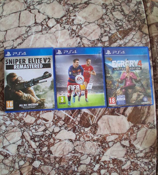 Игри за PS4 Sniper Elite 2 remastered Farcry 4 limited edition Fifa 16