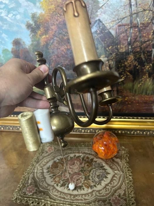 DN965 Consola aplica cu 2 brate bronz 19*20