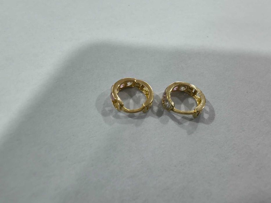 Златни детски обеци 14 карата