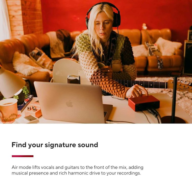 Профессиональная звуковая карта Focusrite Scarlett SOLO 4th Gen USB