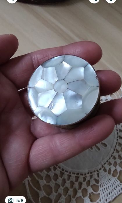 cutie sidef delicată, handmade