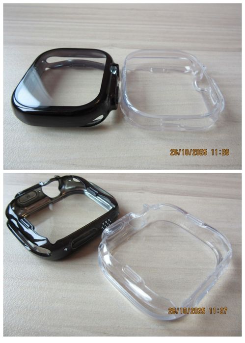 Apple Watch Ultra / Series 11 10 / SE / Мек силиконов кейс с протектор