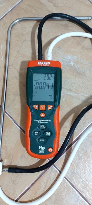 Anemometru cu tupeu pitor si manometru diferențial Extech HD 350