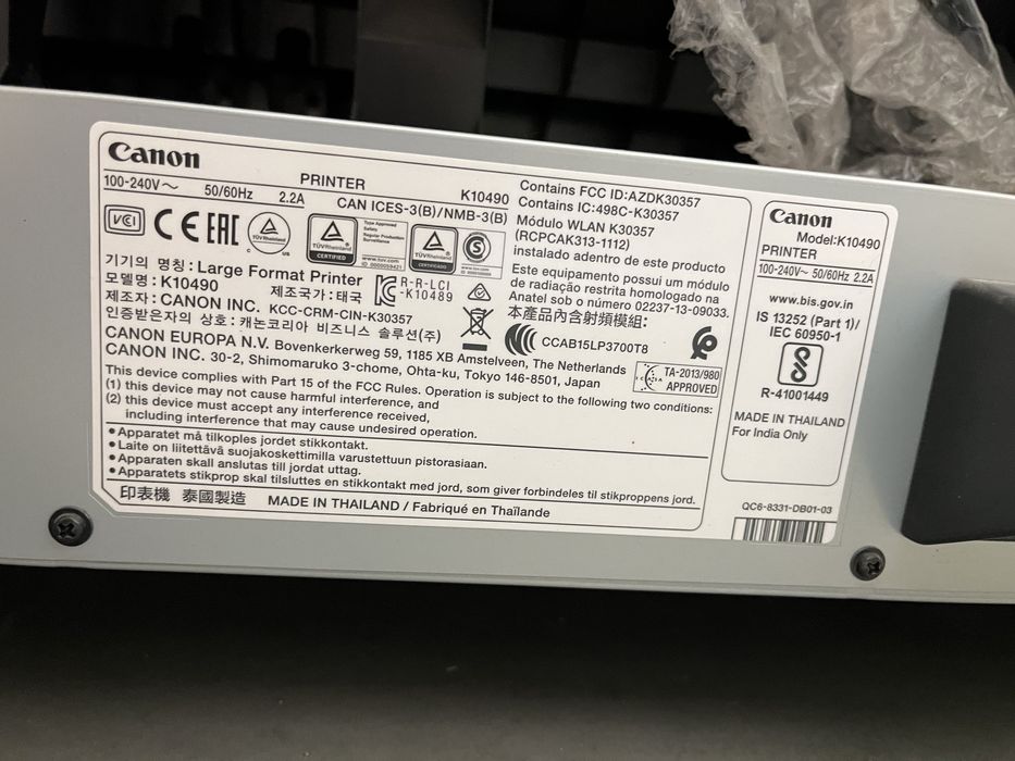 Продам широкоформатный принтер (плоттер) Canon