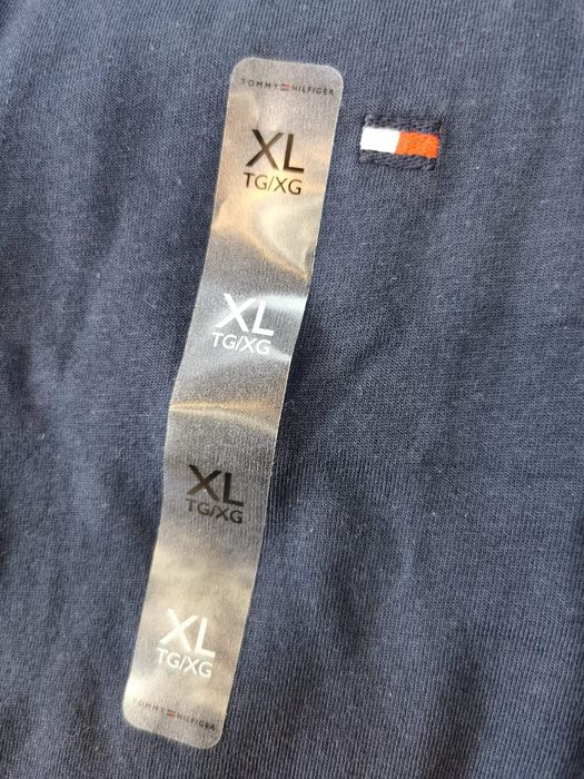 TOMMY HILFIGER - Tricou albastru guler polo