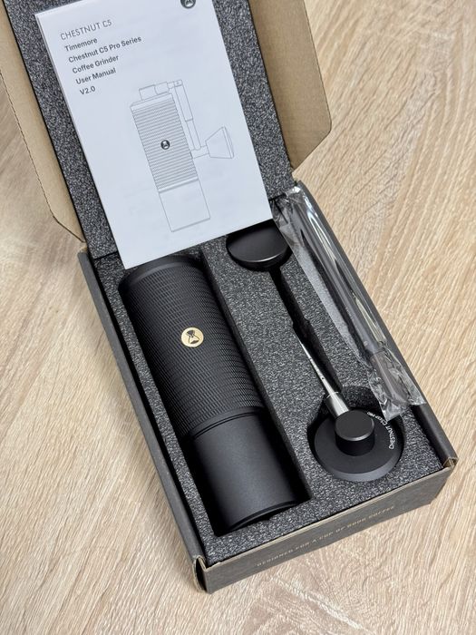 NOU Rasnita manuala cafea Timemore C5ESP PRO Chestnut -espresso
