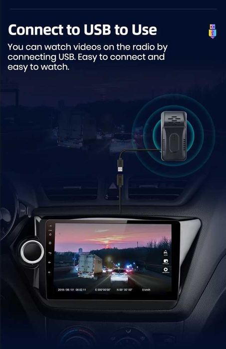 9” 2-DIN мултимедия с Android 12, 8-core 1.6GHz, 4/64GB, RDS