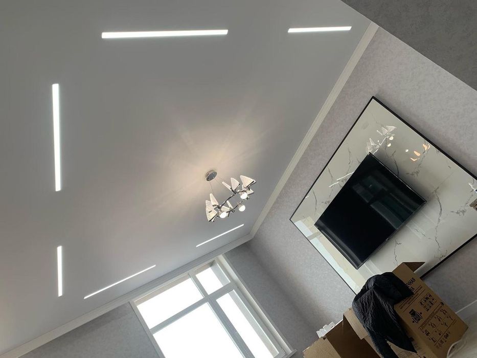 Натяжные потолки все виды