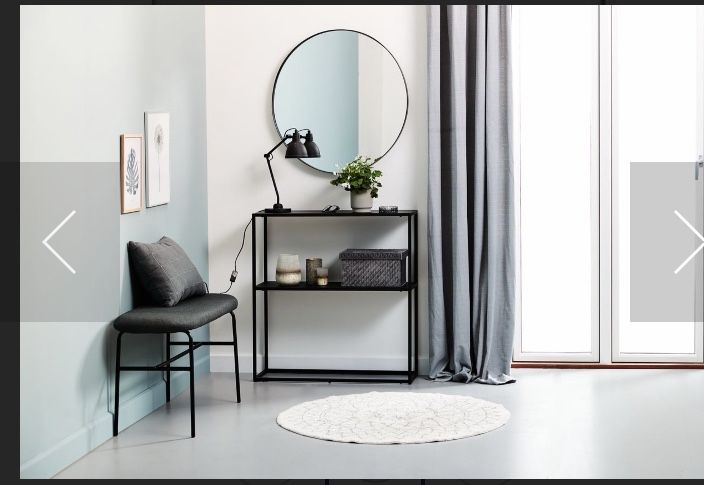 Кръгло огледало с черна метална рамка различни размери