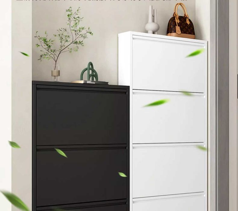 Экологичный, компактный шкаф для обуви/Обувной шкаф для узких прихожих