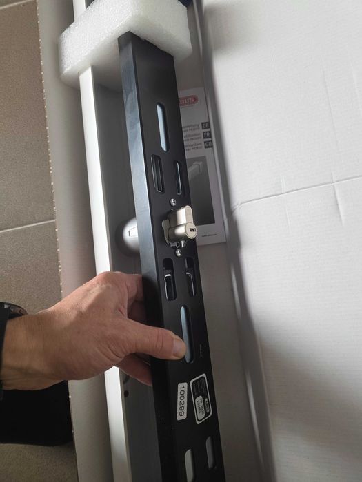 Incuietoare usa ABUS PR2600 W cu cilindru, pentru foi de usa de la 735 la 1030 mm, alb