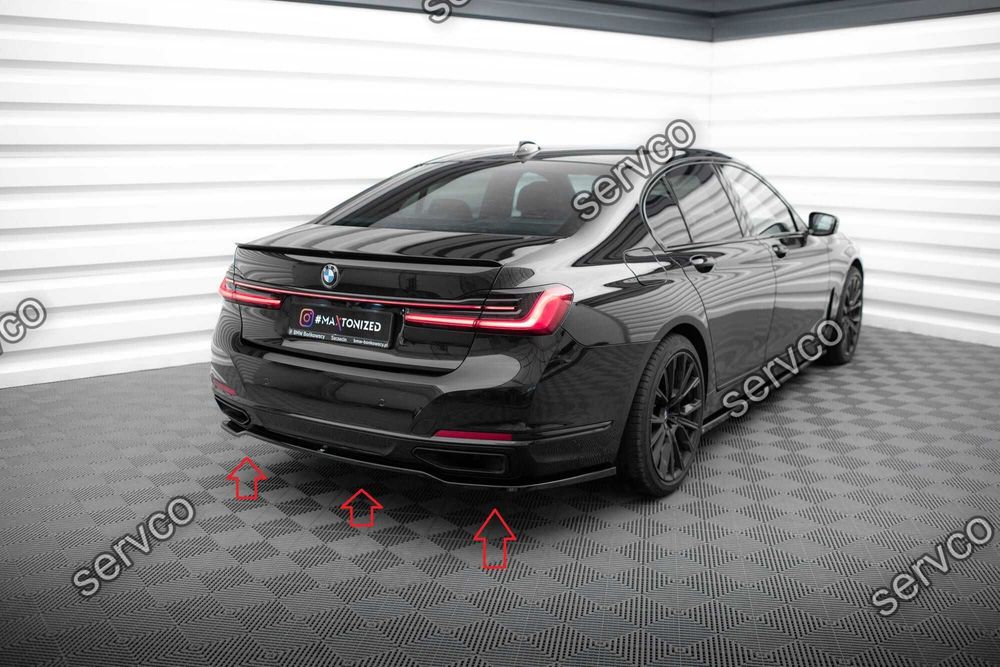 Pachet Set Splitter Exterior Lip Prelungiri Body kit tuning Bmw Seria 7 G11 Facelift 2019-2022 v16 - Maxton Design