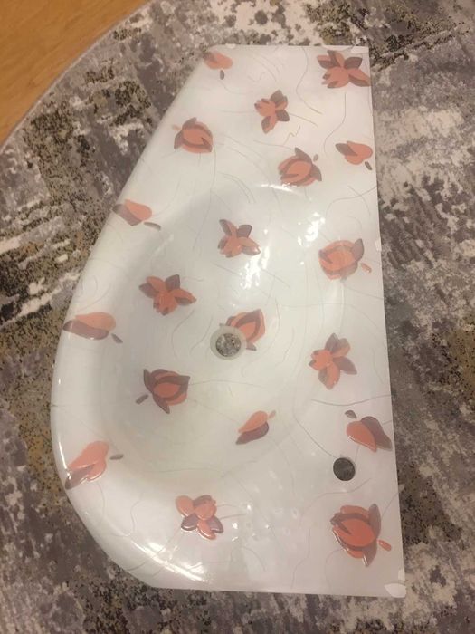 Дизайнерска мивка за баня - ръчно изработена от стъкло