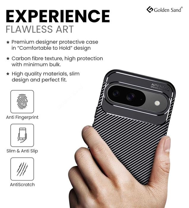 Husa Premium antisoc model Carbon pt Google Pixel 8A / Google Pixel 9