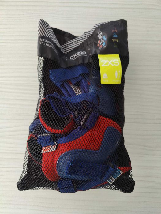 Set 3 protecții role Play Oxelo Albastre Copii