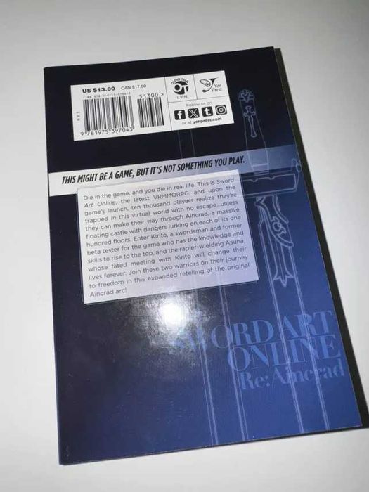 Light Novel и Manga Sword Art Online на английски