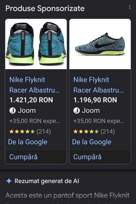 Vand nike flyknyt racer