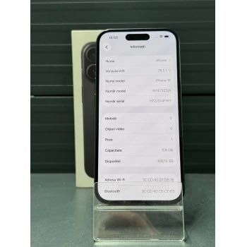 Telefon Apple Iphone 16 128 GB Black, Cod 120643