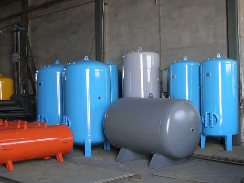 Air Tank ressiver yomkost xavo uchun 250 l 500l 1000l 1500l 2000l