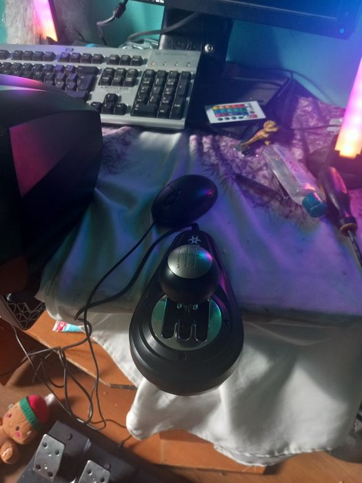 Volan cu schimbator și pedale gaming myria MG7418