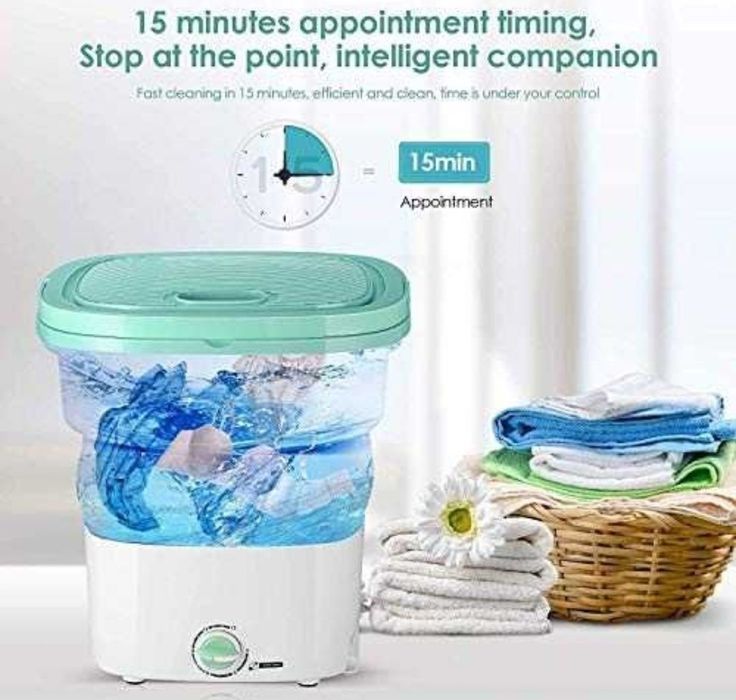 Портативная складная стиральная машина для белья с UV - стерилизацией