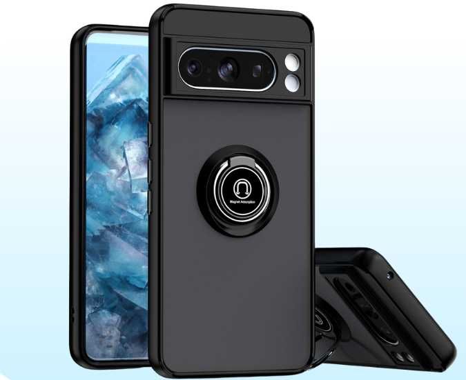 Чехол для Google Pixel 9 Pro с кольцом и магнитом