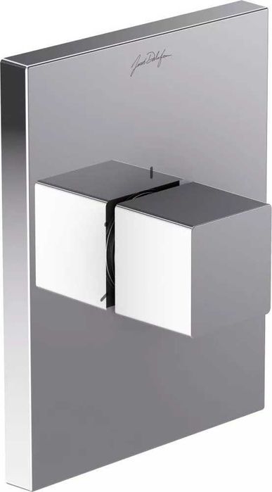 Вграден превключвател за душ 3 изхода квадратен хром – Jacob Delafon