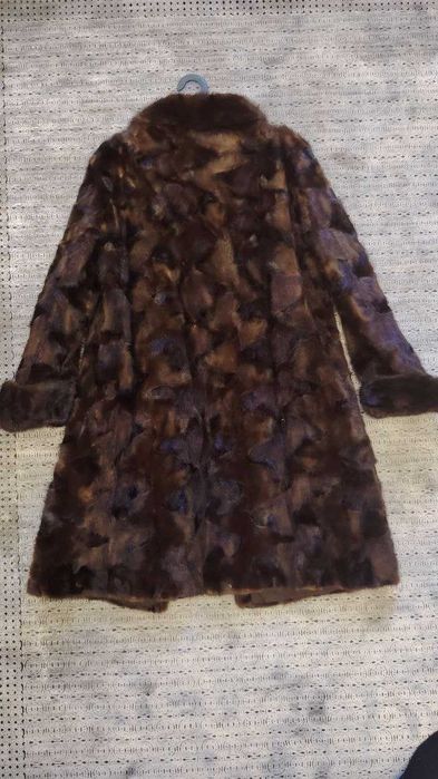 Шуба норковая из кусочков