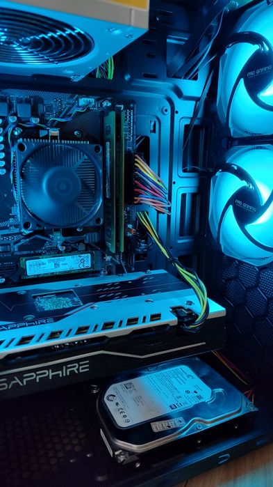 Pc gaming Rx 580/Ryzen 5 1600AF/16gb ram Gta V Fortnite Cs