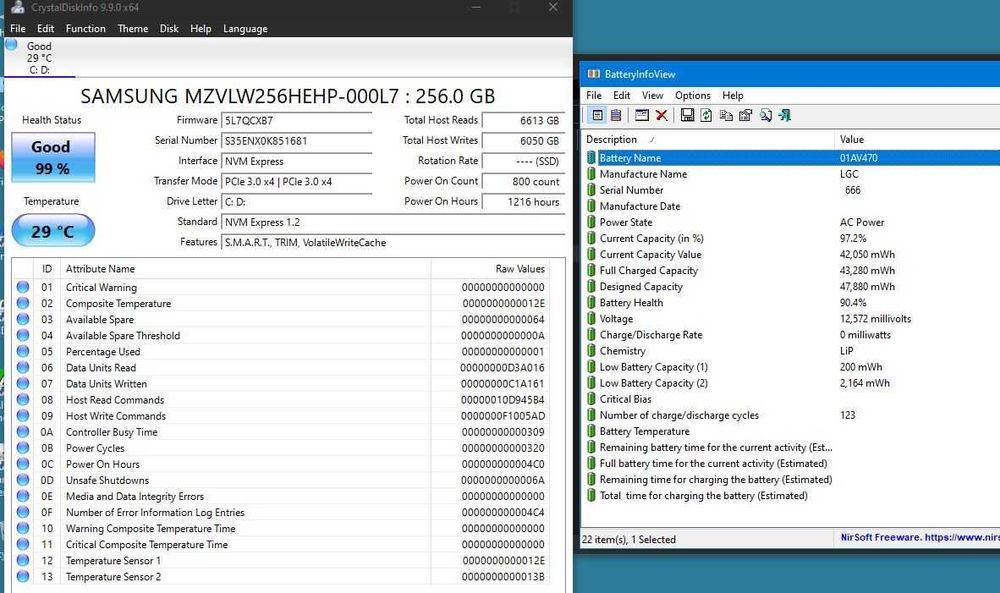 Lenovo ThinkPad X280* i5-8250U* SSD 256GB NVMe* 8GB RAM
