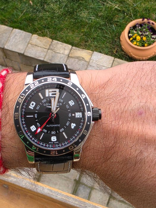 Longines Admiral GMT луксозен швейцарски автоматичен мъжки часовник