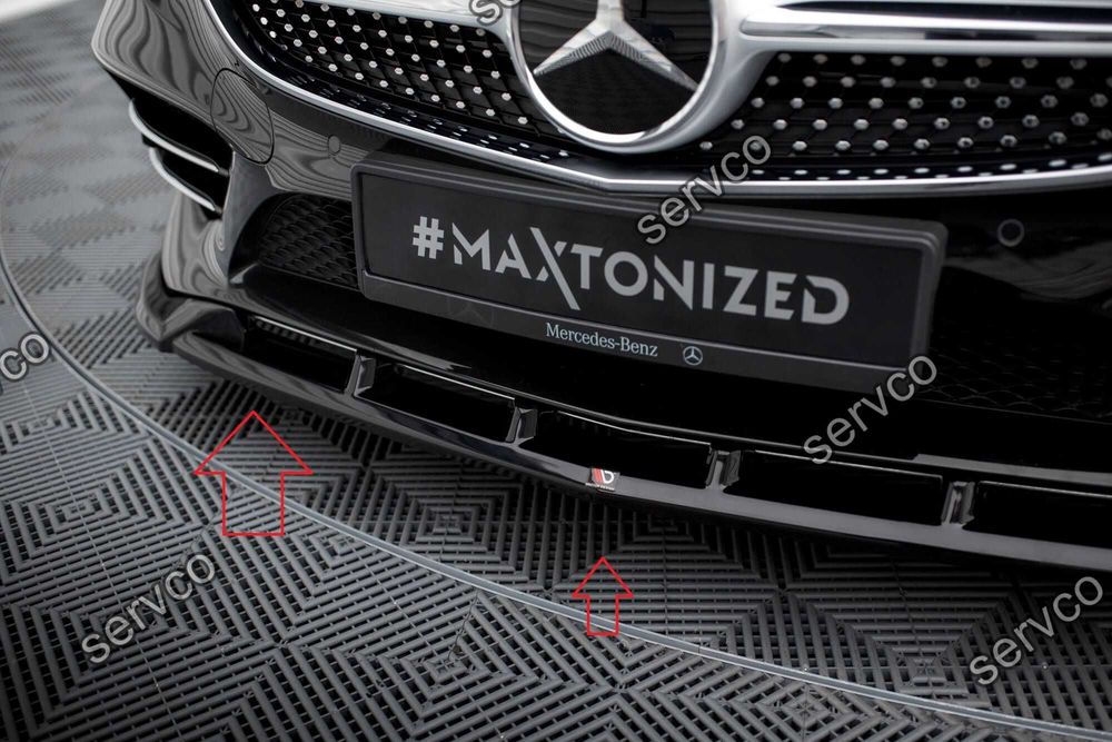 Pachet Set Splitter Exterior Lip Prelungiri Body kit tuning Mercedes S Class Coupe AMG-Line C217 Facelift 2017-2020 v7 - Maxton Design