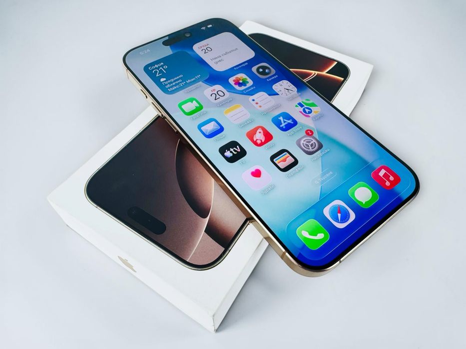 Apple iPhone 16 Pro Max 256GB Desert Titanium USA Перфектен! Гаранция!