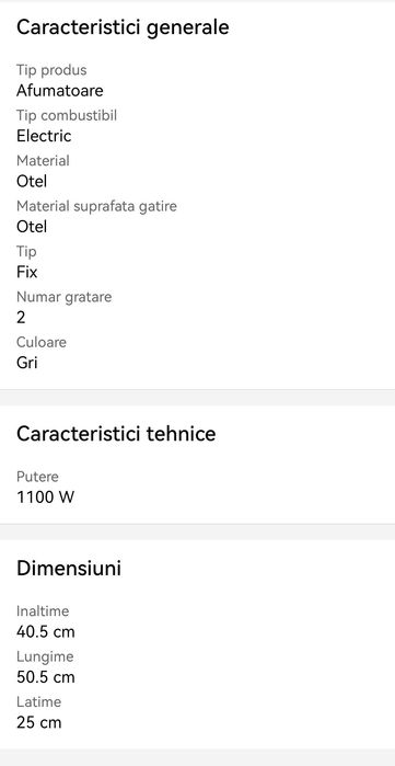 Barbeque, grătar de masa și afumătoare electrica
