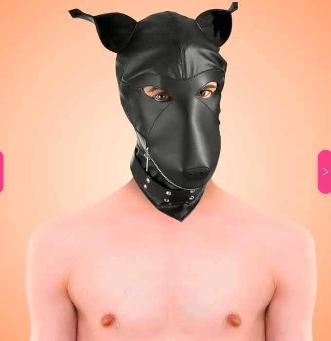 Фетиш Еротична маска на  Куче -Ролева Игра