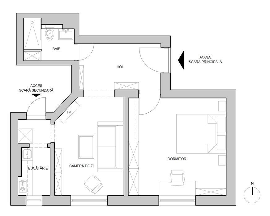 Apartament 2 camere - Str. Occidentului