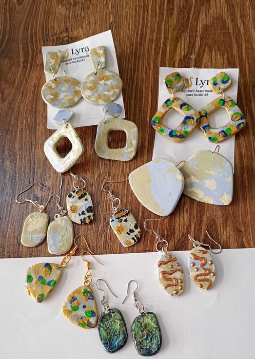 Vând cercei handmade din ceramica