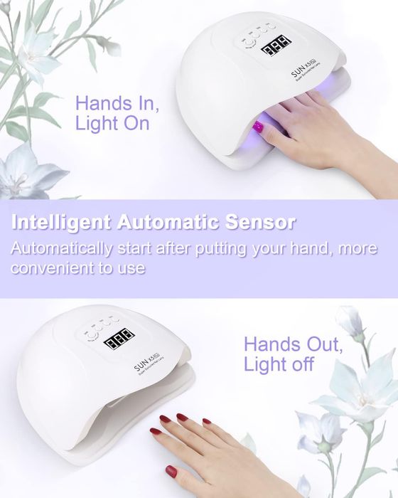 Lampă UV Cheerhom pentru unghii cu gel 60 W, uscător de unghii