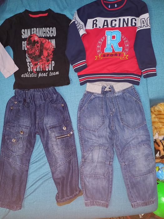 Блузки и дънки  3-4 г.