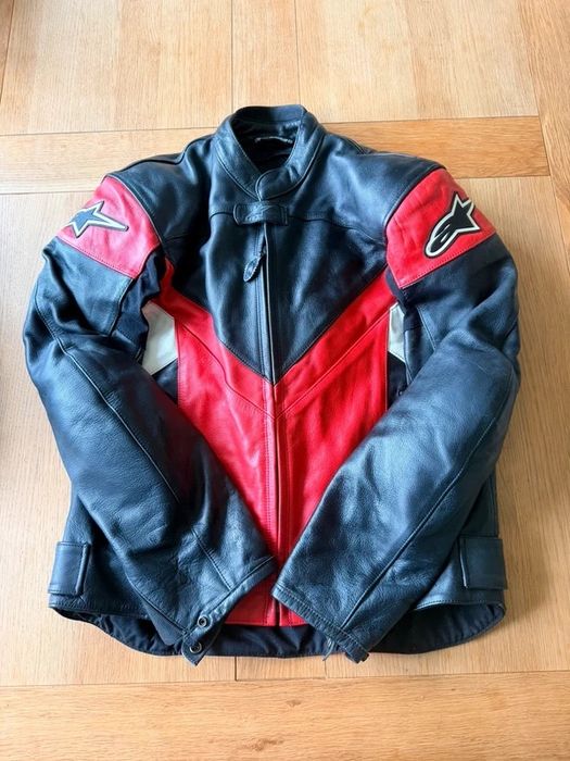 Alpinestars Leather Motorcycle Jacket Кожено Яке