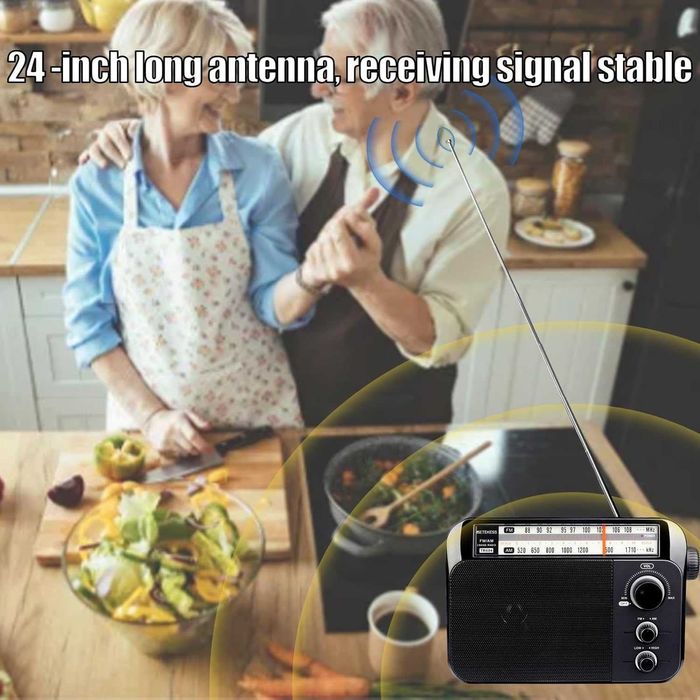 RETEKESS TR604 FM,AM,SW радиоприемник,класически дизайн