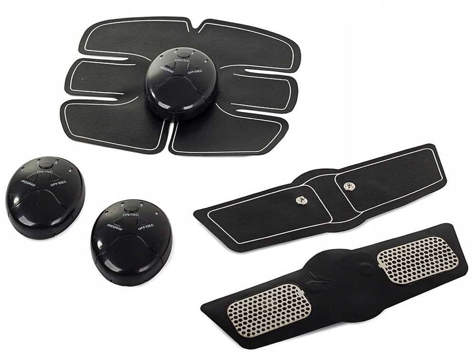 Aparat electrostimulator EMS 3-in-1 pentru abdomen brate si coapse