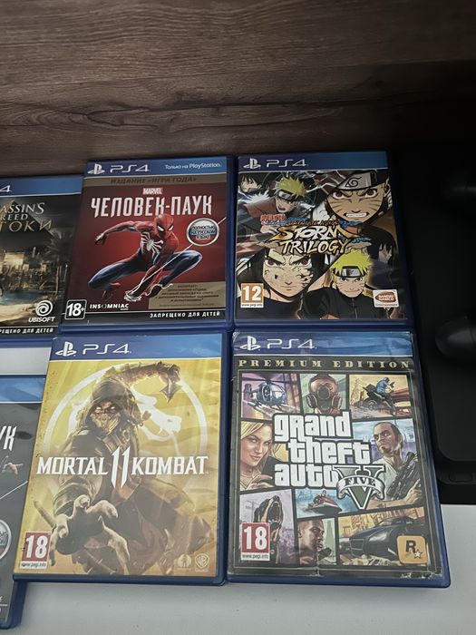 Пс4 слим 1 террабайт + 10 дисков