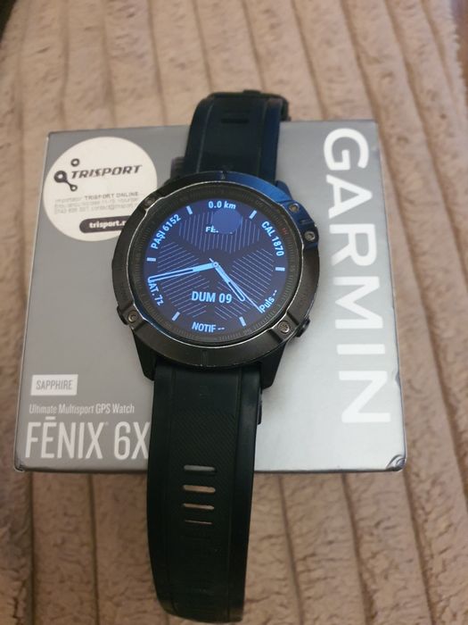 Garmin fenix 6 x ,51 mm sapphire, titanium, curele diferite culori,
