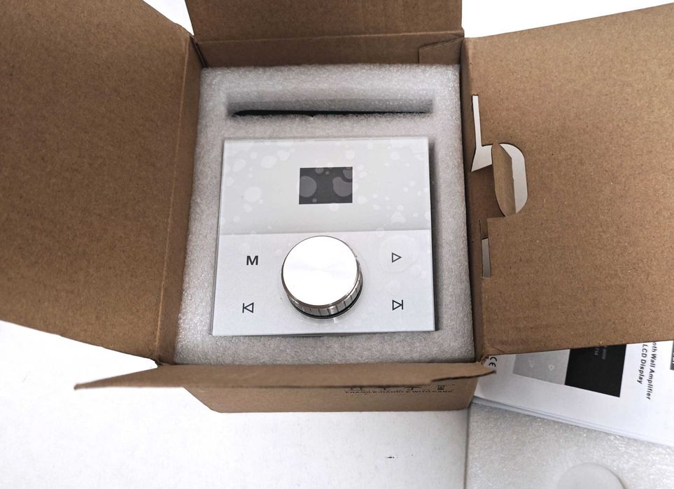Amplificator de perete incastrabil bluetooth 4x30W, design deosebit