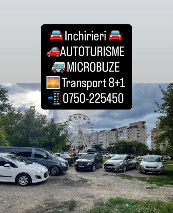 Inchireri MICROBUZE 7-8-9 locuri. Masini de inchiriat 7 locuri.