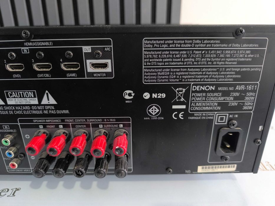 Amplificator Denon AVR-1611 - Surround 5.1, HDMI, Audyssey