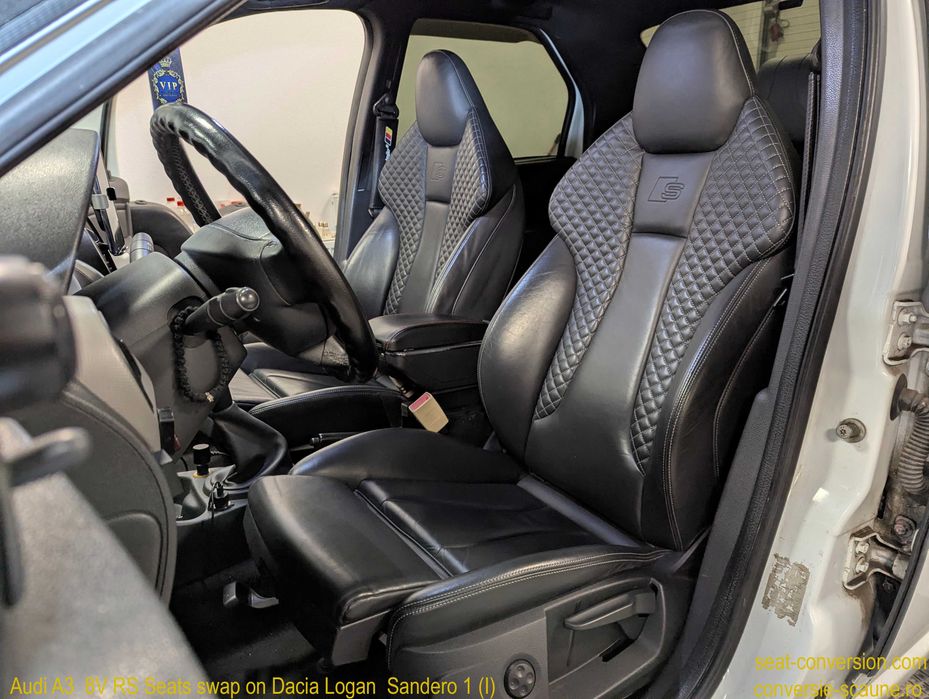 Sistem adaptare scaune de Audi A3 8V pe Logan Duster Sandero