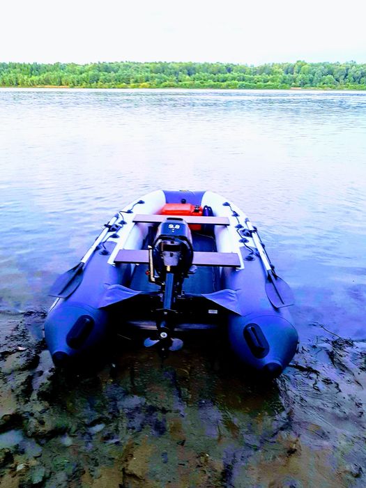 Лодка Ривьера 3200 НДНД + мотор Hangkai 9.8 л.с. — готовый комплект