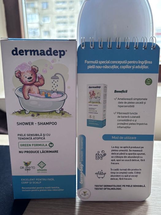 Set șampon/gel de duș și cremă pentru piele uscată Dermadep